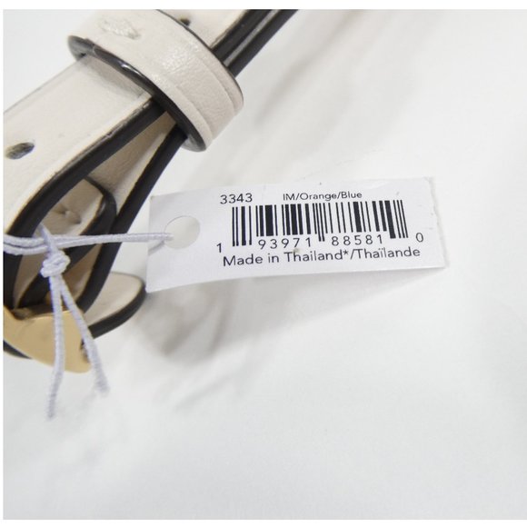 Coach Orange Blue Luggage Tag NWT 3343 - Picture 3 of 3